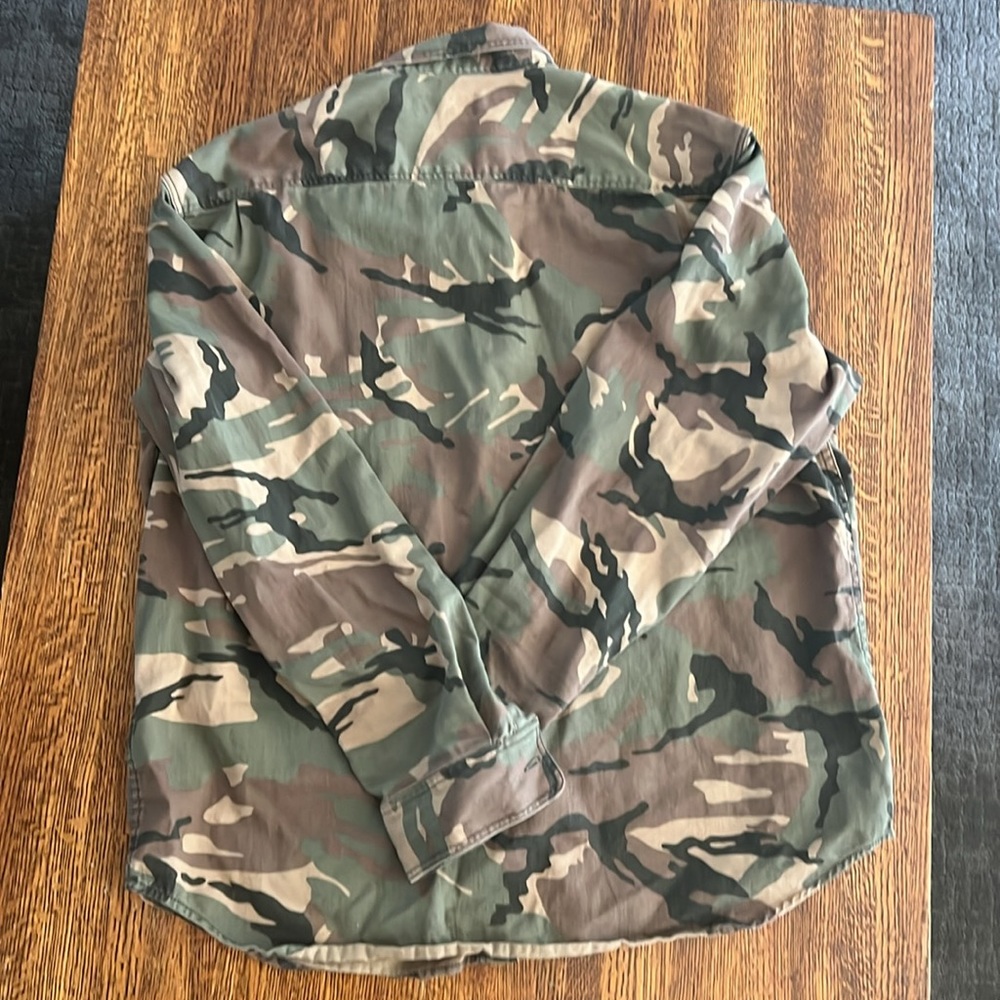 Old Navy Men’s Camouflage Long Sleeve Shirt 100% Cotton SZ XL - Picture 9 of 9